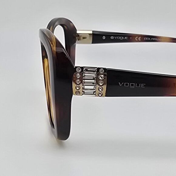 Vogue VO2943-SB W656/T5 Tortoise Rhinestone Sunglasses Frame w/ Case 55-17-135 - Picture 5 of 16